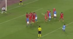 Napoli Benfica: 2 - 0, l'incredibile gol di Mertens su punizione [VIDEO]