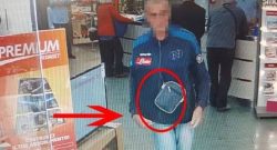 FOTO - Usa una tuta del Napoli per rubare in un negozio, l'immagine grottesca fa il giro del web