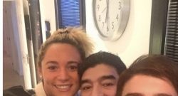 FOTO - Selfie di famiglia: Diego Maradona con Diego Jr insieme a Roma!