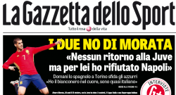FOTO - La lezione di Morata a Higuain in prima pagina: "Conta il rispetto nella vita!"
