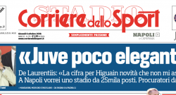 FOTO - CorrSport, De Laurentiis è una furia: "Juve poco elegante!". Non manda giù un particolare