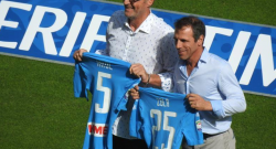 FOTO - Due miti al San Paolo, Krol e Zola con la maglia azzurra. Aneddoto sulla... mozzarella