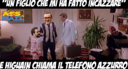 VIDEO ESILARANTE - Higuain chiama il telefono "azzurro". Sarebbe stato meglio evitare...