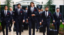 FOTO - Giocatori del Besiktas in partenza verso Napoli