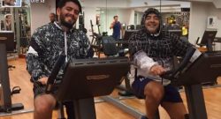 FOTO - Maradona e Diego jr: "Ci alleniamo insieme per la partita della Pace"