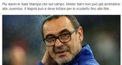 Iannicelli, Sarri che errore di comunicazione: "Dichiarazione più sbagliata non poteva farla"