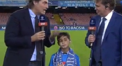 FOTO - Il piccolo tifoso che pianse al San Paolo ospite a Mediaset, guardate cosa ha fatto...