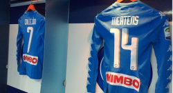 FOTO - SSC Napoli: "Tutto pronto nello spogliatoio del San Paolo per il match con la Lazio"