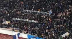 FOTO - Lo striscione della Curva A: "Solo un pretesto il caro biglietti, in molti preferite.."
