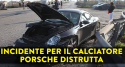 FOTO - Roma, paura per Bruno Peres. Brutto incidente con la Porsche: illeso