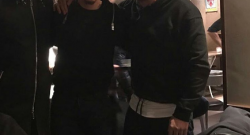 FOTO - Allan con gli attori di Gomorra: "Serata memorabile a Firenze"