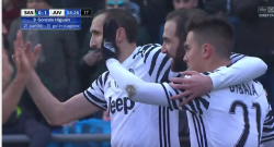 Sassuolo 0 - 1 Juventus, grande zampata di Higuain per il vantaggio [VIDEO]
