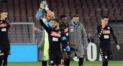 Grande entusiasmo ieri al San Paolo, calciatori sotto la curva [VIDEO]