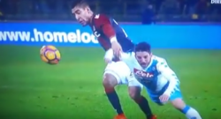 Bologna 1 - 4 Napoli, ristabilita la parità numerica con l'espulsione di Masina [VIDEO]