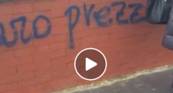 Inquietante scritta in città contro il caro biglietti: "7-3-2017, Che si ritorni come una volta..." [VIDEO]