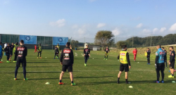 Azzurri in campo per la seduta pomeridiana: "Classico torello di inizio allenamento" [FOTO]