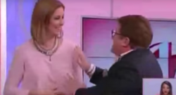 Che raptus del presentatore: alza la camicetta della showgirl in diretta [VIDEO]