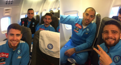 Napoli in volo verso Torino, volti distesi tra gli azzurri [FOTO]