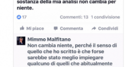"Ca...". L'agente di Sarri sbotta e polemizza, Malfitano si scusa. Ma la polemica va avanti.
