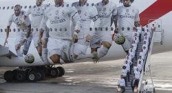 A Capodichino in arrivo l'aereo del Real Madrid, con le staffette della Polizia fino al centro storico