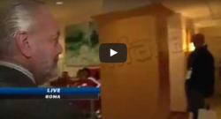Un giornalista di Sportitalia segue ADL per un'intervista, ecco come ha regito il presidente [VIDEO]