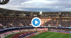 Al San Paolo prove generali per l'urlo "The Champions!" [VIDEO]