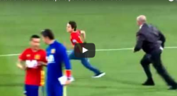 Dalla Spagna, un bambino dribbla la security per abbracciare il suo mito: Alvaro Morata [VIDEO]
