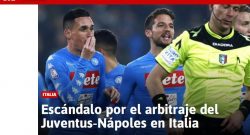 AS: "Scandalo in Italia per l'arbitraggio di Juve-Napoli" [FOTO]