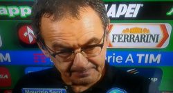 Sarri: "Damato è l'unico che non ha visto il rigore. Abbiamo dato l'anima, ma subiamo gol stupidi"