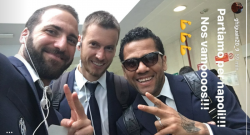 Higuain su Instagram: "In partenza per Napoli" [FOTO]