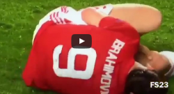 Ibra, infortunio shock contro l'Anderlecht [VIDEO]