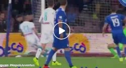 Napoli-Juve, telecamera fissa su Higuain: la furbata in occasione del gol e il gesto misterioso [VIDEO]