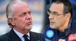 Faccia a faccia De Laurentiis - Sarri, c'è clima di distensione, è pace fatta? [FOTO]