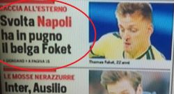 CORRIERE DELLO SPORT - "Svolta Napoli, ha in pugno Foket!". Lo sponsorizza Mertens?