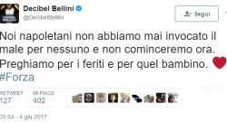 Bellini: "Noi napoletani non invochiamo il male per nessuno. Preghiamo per..."