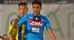 Trento-Napoli 0-7: rivedi il gol alla Maradona di Chiriches, la perla di Ounas e la rovesciata di Milik [VIDEO]