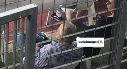 De Laurentiis a bordo campo con la moglie, il presidente osserva il Napoli contro l'Anaunia [FOTO ESCLUSIVA]