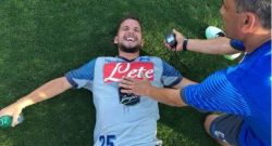 Ex Napoli, fallaccio su Mertens! Fiato sospeso tra i tifosi presenti al Briamasco di Trento