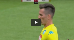 Atletico 0 - 0 Napoli, Milik fallisce un calcio di rigore [VIDEO]