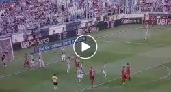 La Juve prima "vittima" del Var: calcio di rigore concesso al Cagliari. Farias lo sbaglia [VIDEO]