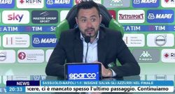 Sassuolo, De Zerbi in conferenza: "Avremmo meritato la vittoria stasera. Nel finale il Napoli ci ha costretto ad indietreggiare, ma non ha mai tirato in porta" [VIDEO]