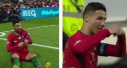 Problema muscolare per Ronaldo, costretto ad uscire in Portogallo-Serbia! [FOTO & VIDEO]