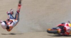 Marc Marquez, brutto incidente nel GP di Jerez: violenta caduta a 4 giri dal termine
