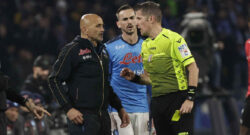 Napoli-Milan, Orsato furioso ad inizio gara: "Questi vogliono farmi incazzare!"