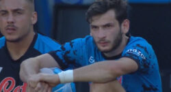 Kvaratskhelia è a pezzi, non riesce a riprendersi dall'influenza e in pratica non si allena da domenica